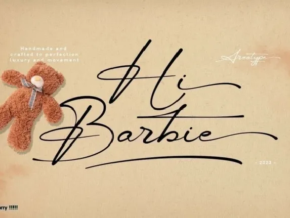 Hi Barbie font