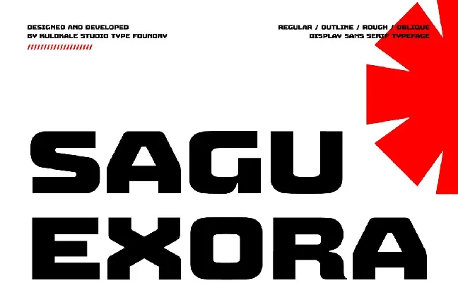 Sagu Exora font