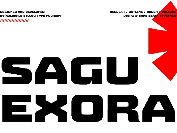 Sagu Exora font