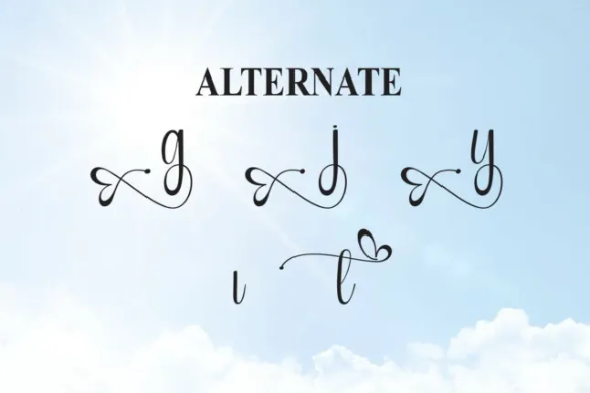 Sunlight Calligraphy font