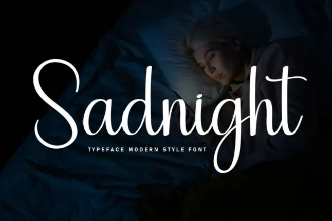 Sadnight Script font