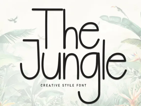 The Jungle Display font