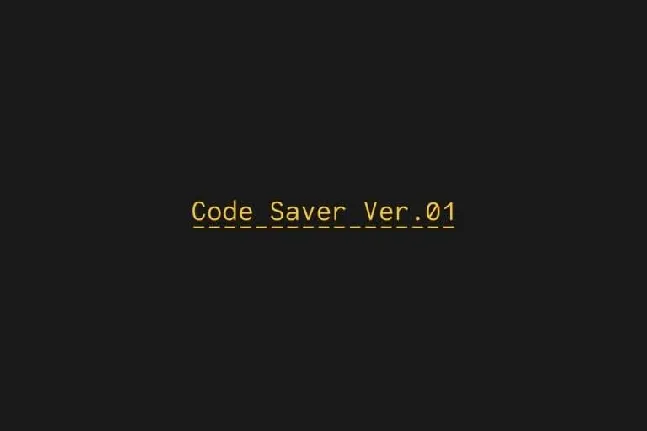 Code Saver Family font