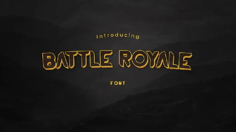 BATTLE ROYALE FONT