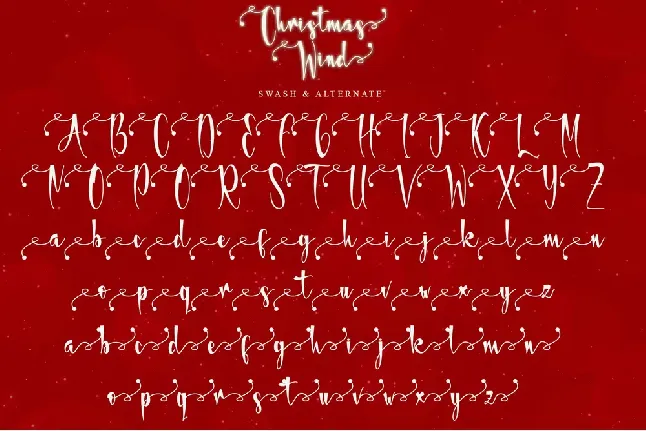 Christmas Wind-PERSONAL USE font