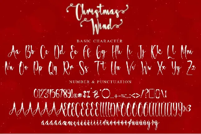 Christmas Wind-PERSONAL USE font