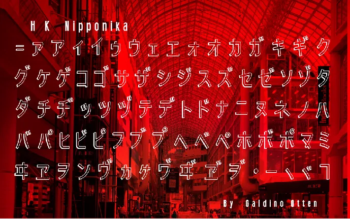 H K Nipponika font