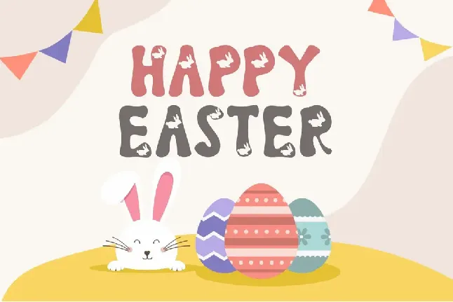 Easter Rabbits font