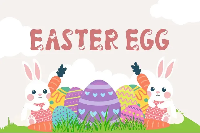 Easter Rabbits font