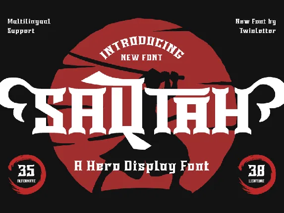 SAQTAH Trial font