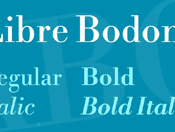 Libre Bodoni font