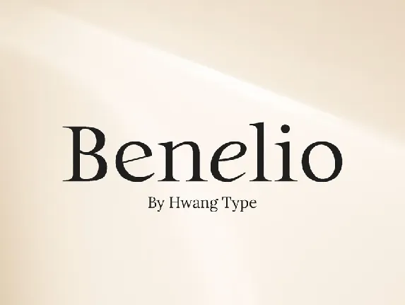 Benelio font