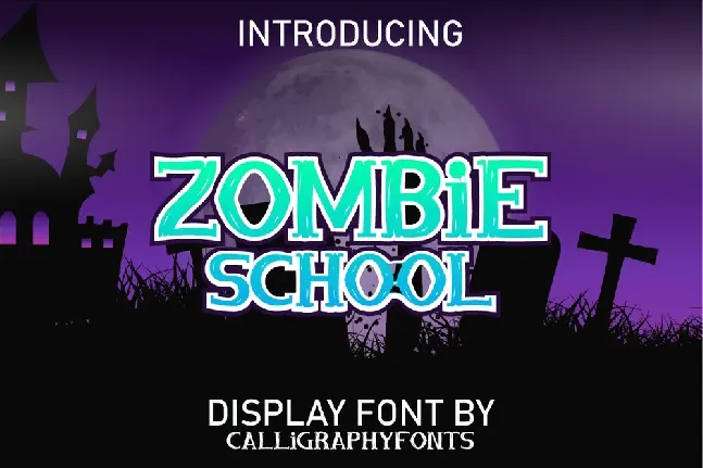 Zombie School font