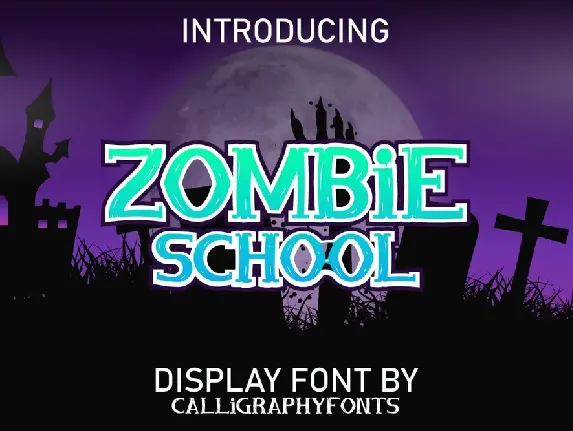 Zombie School font