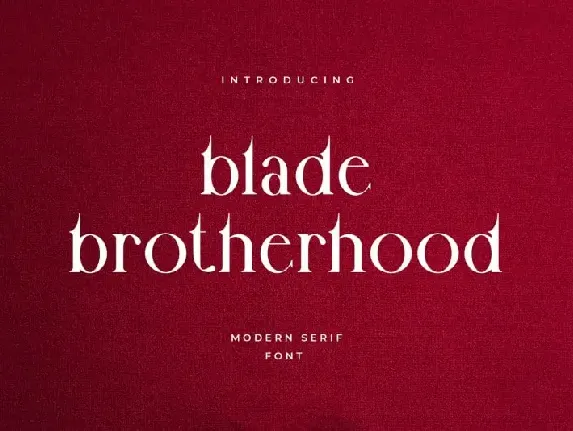 Blade Brotherhood Serif font