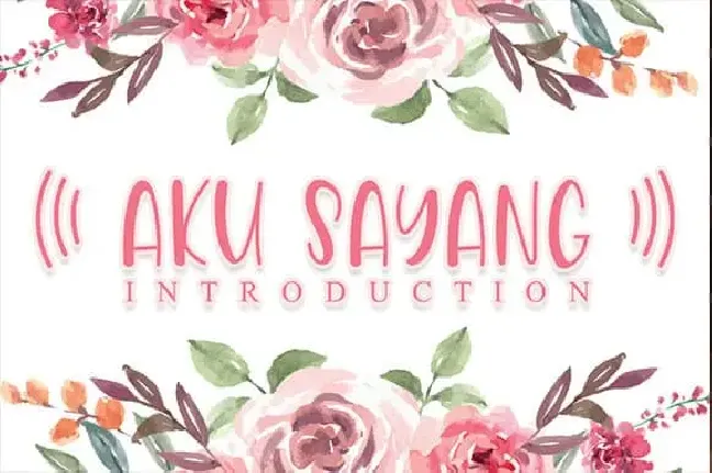 Aku Sayang font