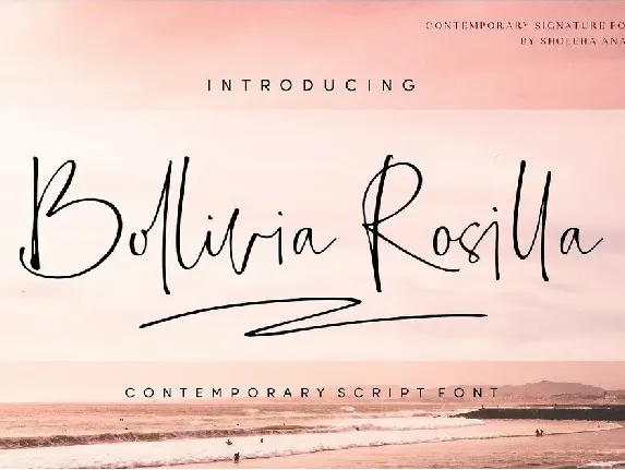 Bollivia Rosilla Script font