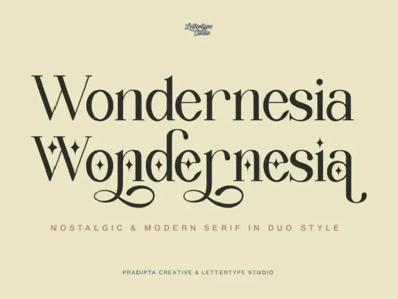 Wondernesia font