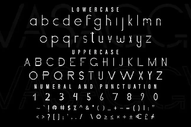 Vasaggy Demo font