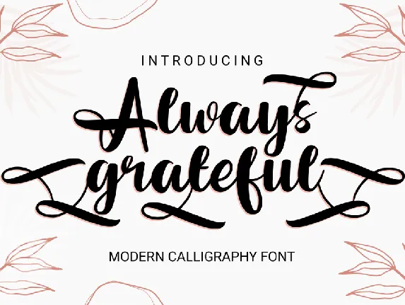 Always Grateful font