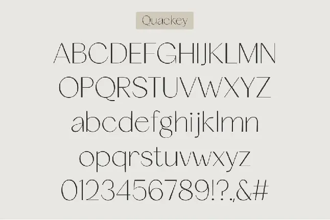 Quackey Free font