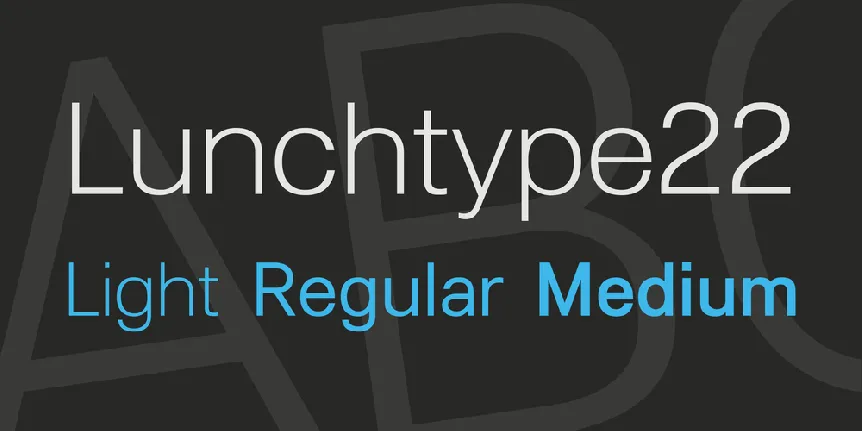 Lunchtype22 font