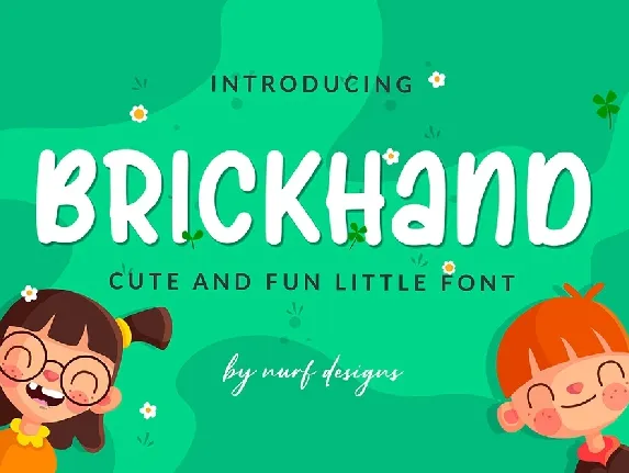 Brickhand Display font