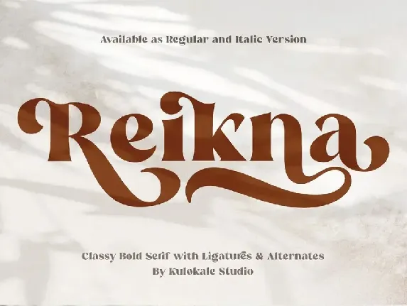 Reikna font