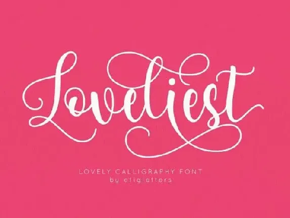 Loveliest Calligraphy font