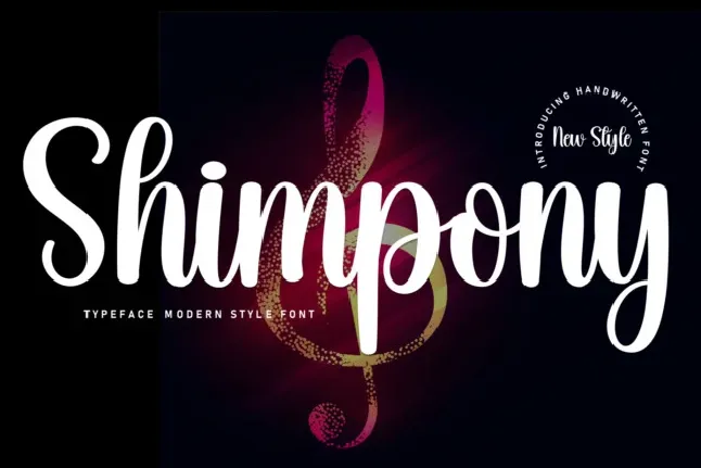 Shimpony Script Typeface font