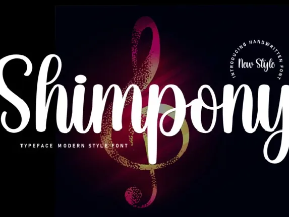 Shimpony Script Typeface font