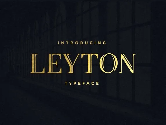 Leyton Typeface Free font