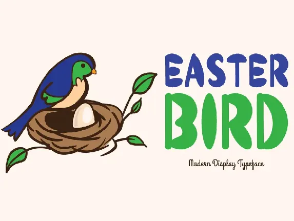 Easter Bird font