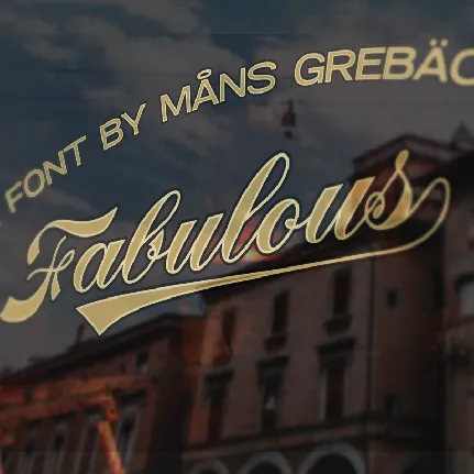 Fabulous PERSONAL USE font