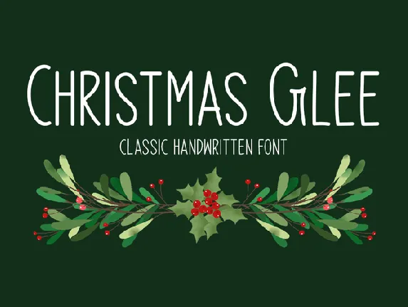 Christmas Glee font