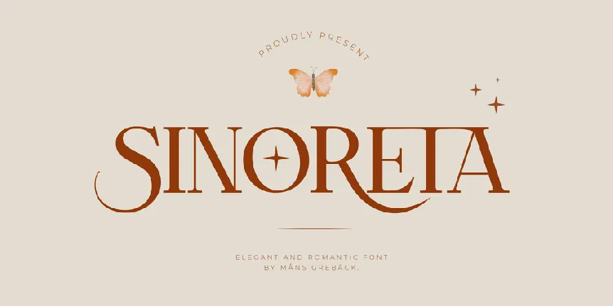 Sinoreta PERSONAL USE font