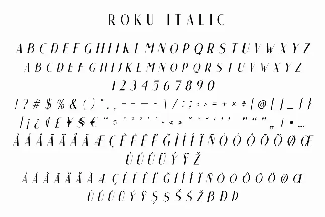 Roku font