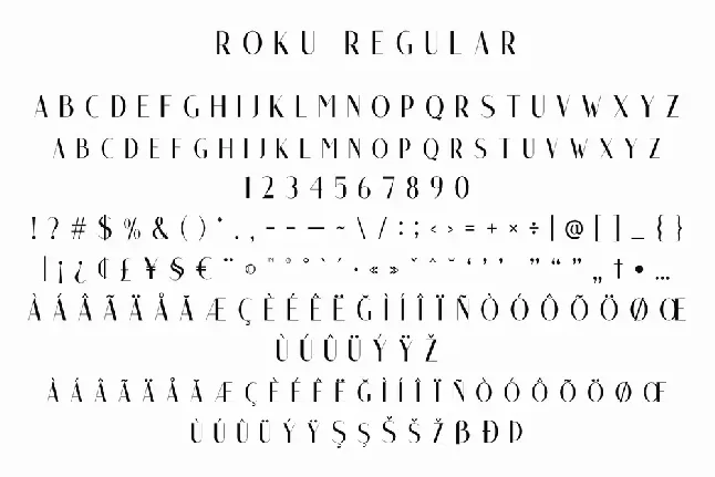 Roku font