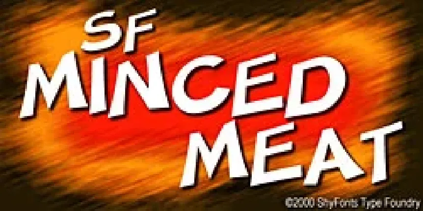 SF Minced Meat font