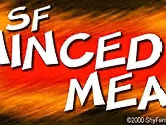 SF Minced Meat font