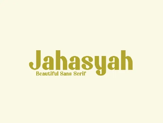 Jahasyah Sans Serif font