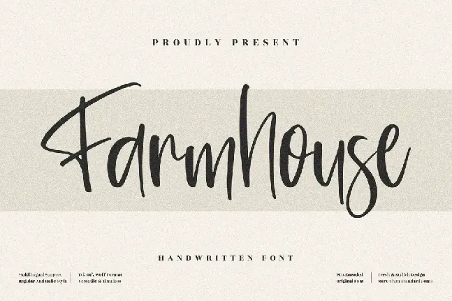 Farmhouse font