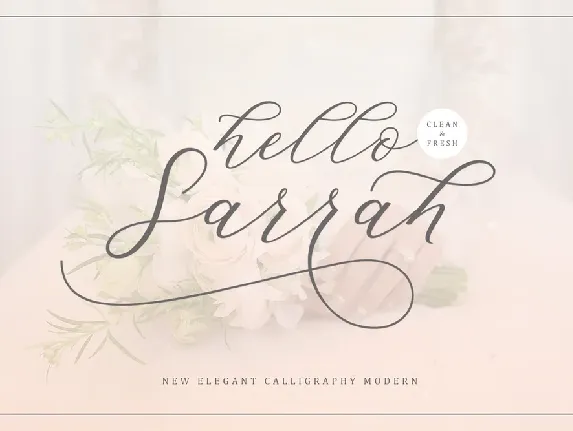 Hello Sarrah Script font