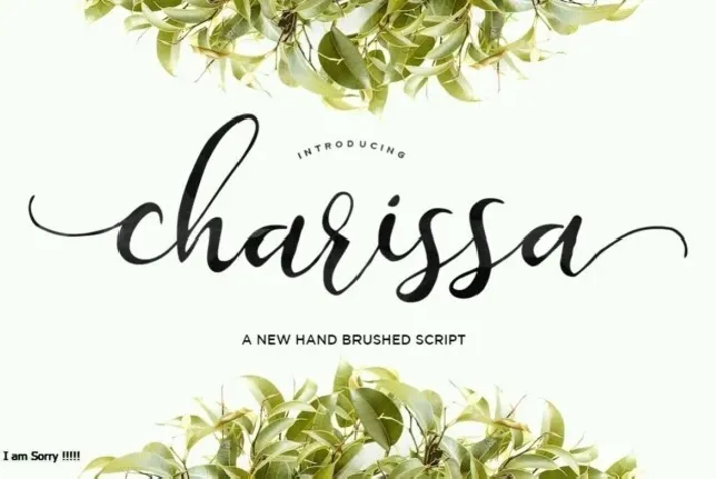 Charissa Script font