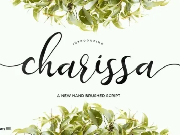 Charissa Script font