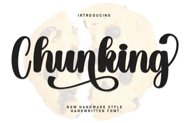 Chunking Script font