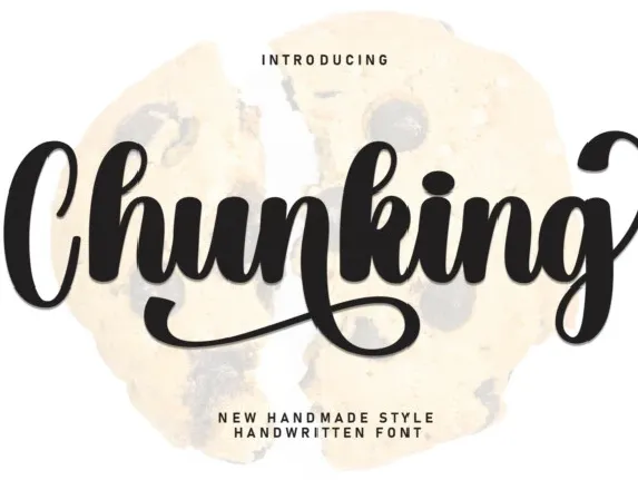 Chunking Script font