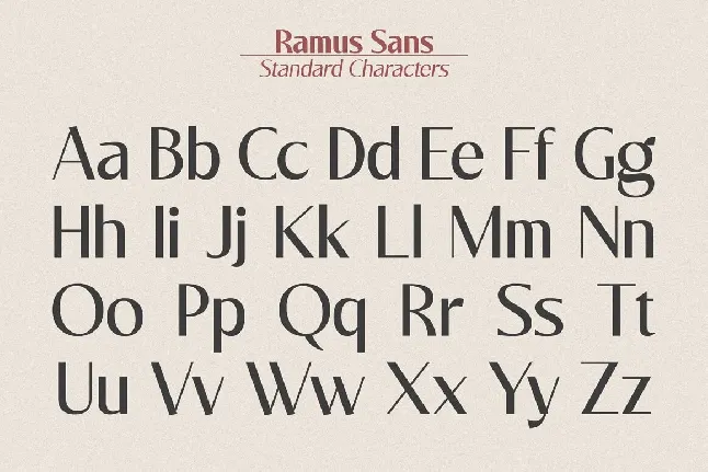 Ramus Sans font