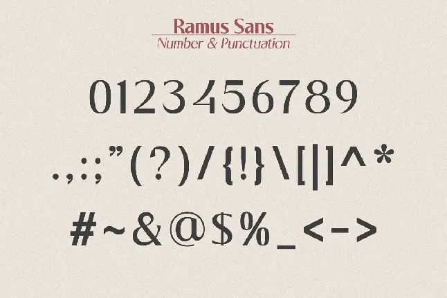 Ramus Sans font