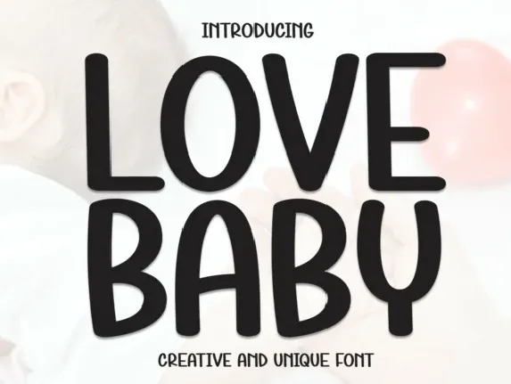 Love Baby Display font